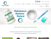 Tablet Screenshot of greatoralhealth.com